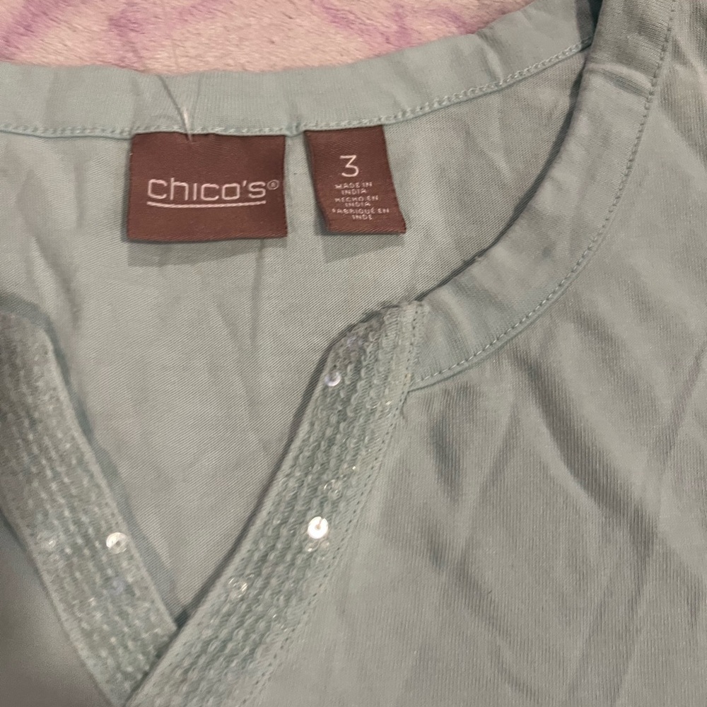 Chico's Light Blue Blouse
